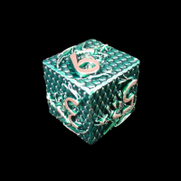 TDSO Metal Dragon Flight Emerald & Copper D6 Dice