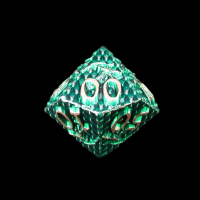 TDSO Metal Dragon Flight Emerald & Copper Percentile Dice