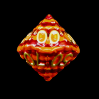 TDSO Metal Flame Dragon Scale Percentile Dice