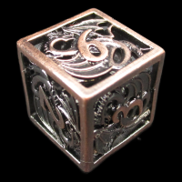 TDSO Metal Hollow Dragon Horde Antique Copper D6 Dice