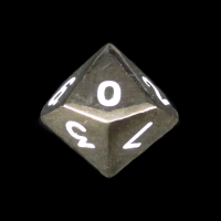 CLEARANCE TDSO Metal Polished Black Nickel Finish D10 Dice  - Discontinued 33% Off
