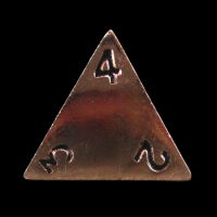 CLEARANCE TDSO Metal Polished Copper Finish D4 Dice  - Discontinued 33% Off