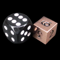 CLEARANCE TDSO Metal Polished Copper Finish D6 Dice  - Discontinued 33% Off
