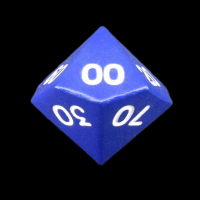 CLEARANCE TDSO Metal Spectrum Blue Finish Percentile Dice - Discontinued 33% Off
