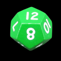 CLEARANCE TDSO Metal Spectrum Green Finish D12 Dice - Discontinued 33% Off