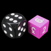CLEARANCE TDSO Metal Spectrum Pink Finish D6 Dice - Discontinued 33% Off