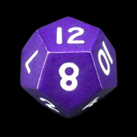 CLEARANCE TDSO Metal Spectrum Purple Finish D12 Dice - Discontinued 33% Off