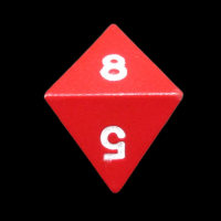 CLEARANCE TDSO Metal Spectrum Red Finish D8 Dice - Discontinued 33% Off