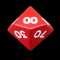 CLEARANCE TDSO Metal Spectrum Red Finish Percentile Dice - Discontinued 33% Off