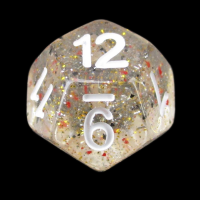 TDSO Metallic Flakes Small Stars D12 Dice