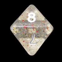 TDSO Metallic Flakes Small Stars D8 Dice