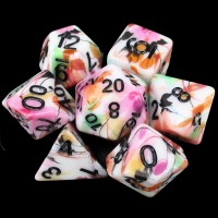 TDSO Graffiti Pastel 7 Dice Polyset LTD EDITION