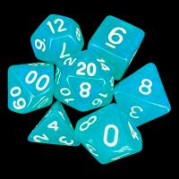 TDSO Moonstone Azure 7 Dice Polyset