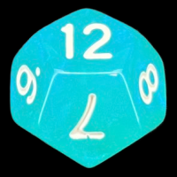TDSO Moonstone Azure D12 Dice