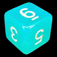 TDSO Moonstone Azure D6 Dice