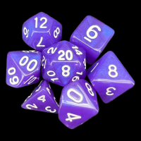 TDSO Moonstone Royal Purple 7 Dice Polyset