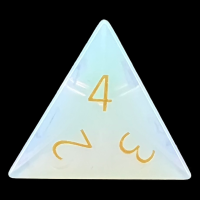 TDSO Gemstone Opalite & Gold D4 Dice