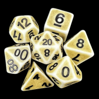 TDSO Opaque Antique Ghostly Green 7 Dice Polyset