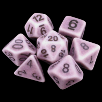 TDSO Opaque Antique Ghostly Purple 7 Dice Polyset