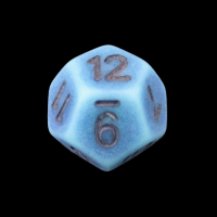 TDSO Opaque Antique Ghostly Turquoise D12 Dice