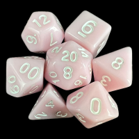 TDSO Opaque Baby Pink 7 Dice Polyset