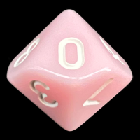 TDSO Opaque Baby Pink D10 Dice