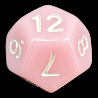 TDSO Opaque Baby Pink D12 Dice
