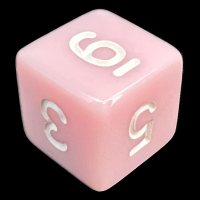 TDSO Opaque Baby Pink D6 Dice