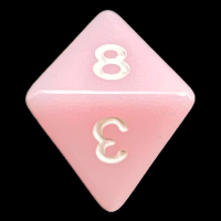 TDSO Opaque Baby Pink D8 Dice