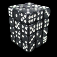 TDSO Opaque Black 36 x D6 Dice Set