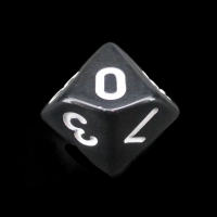 TDSO Opaque Black D10 Dice