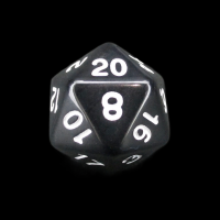 TDSO Opaque Black D20 Dice