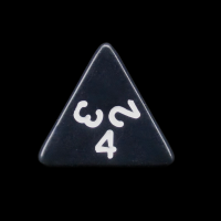TDSO Opaque Black D4 Dice
