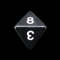 TDSO Opaque Black D8 Dice