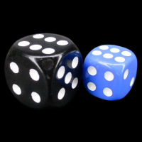 TDSO Opaque Blue 12mm D6 Spot Dice