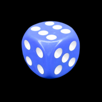 TDSO Opaque Blue 16mm D6 Spot Dice