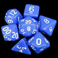 TDSO Opaque Blue 7 Dice Polyset