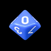 TDSO Opaque Blue D10 Dice
