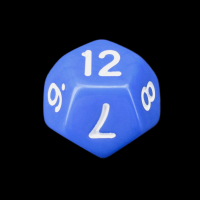 TDSO Opaque Blue D12 Dice