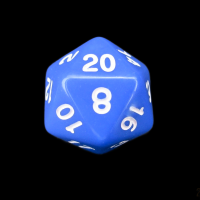 TDSO Opaque Blue D20 Dice