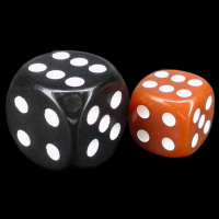 TDSO Opaque Brown 12mm D6 Spot Dice