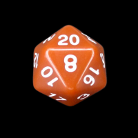TDSO Opaque Brown D20 Dice