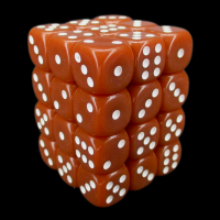 TDSO Opaque Brown 36 x D6 Dice Set