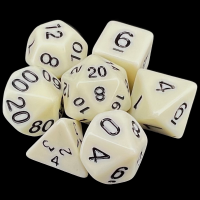 TDSO Opaque Ivory 7 Dice Polyset