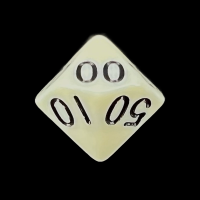 TDSO Opaque Ivory Percentile Dice