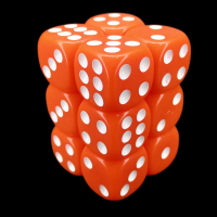 TDSO Opaque Orange 12 x D6 Dice Set