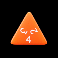 TDSO Opaque Orange D4 Dice