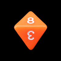 TDSO Opaque Orange D8 Dice