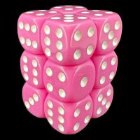 TDSO Opaque Pink 12 x D6 Dice Set