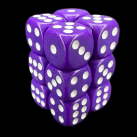 TDSO Opaque Purple 12 x D6 Dice Set